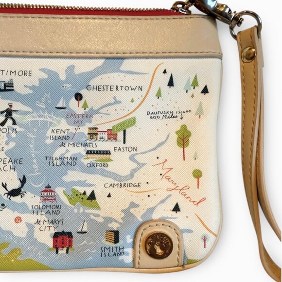 Spartina 449 Bay Dreams Zip Wristlet - Picture 6 of 9